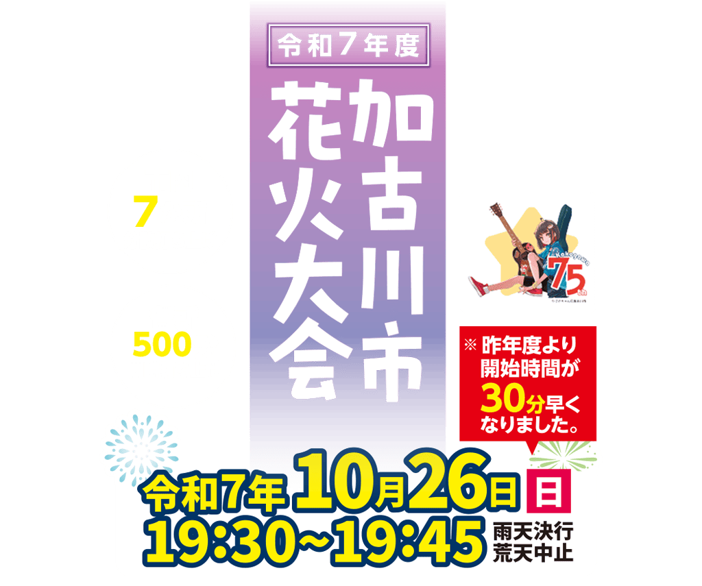 令和7年度 加古川市花火大会
