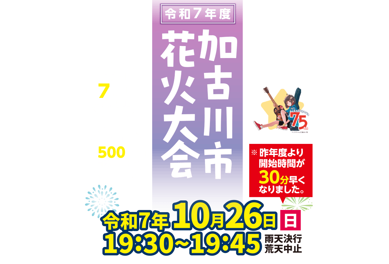 令和7年度 加古川市花火大会